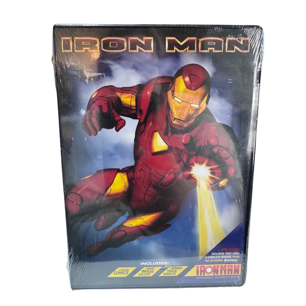 Marvel Iron Man DVD Promo Red Superhero‎ Action Movie Sampler